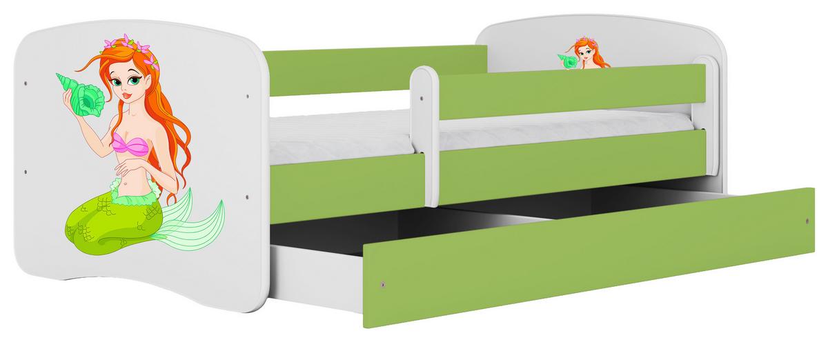 Kinder-/Juniorbett Babydreams inkl. Matratze 80x160 - Birkefarben/Weiß, MODERN, Holz/Holzwerkstoff (80/160cm) - MID.YOU