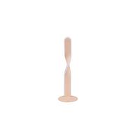 LED-Tischleuchte Ginko Weiß Sandfarben D: 13cm - Sandfarben/Weiß, Design, Kunststoff/Metall (13/40,5cm)