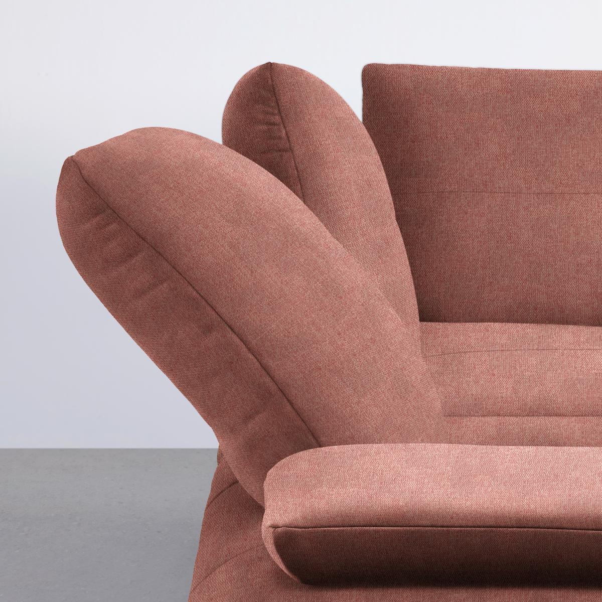 Rohová sedačka TRENDY, levá, starorůžová - starorůžová/černá, Moderní, kov/kompozitní dřevo (250/93/310cm) - Premium Living