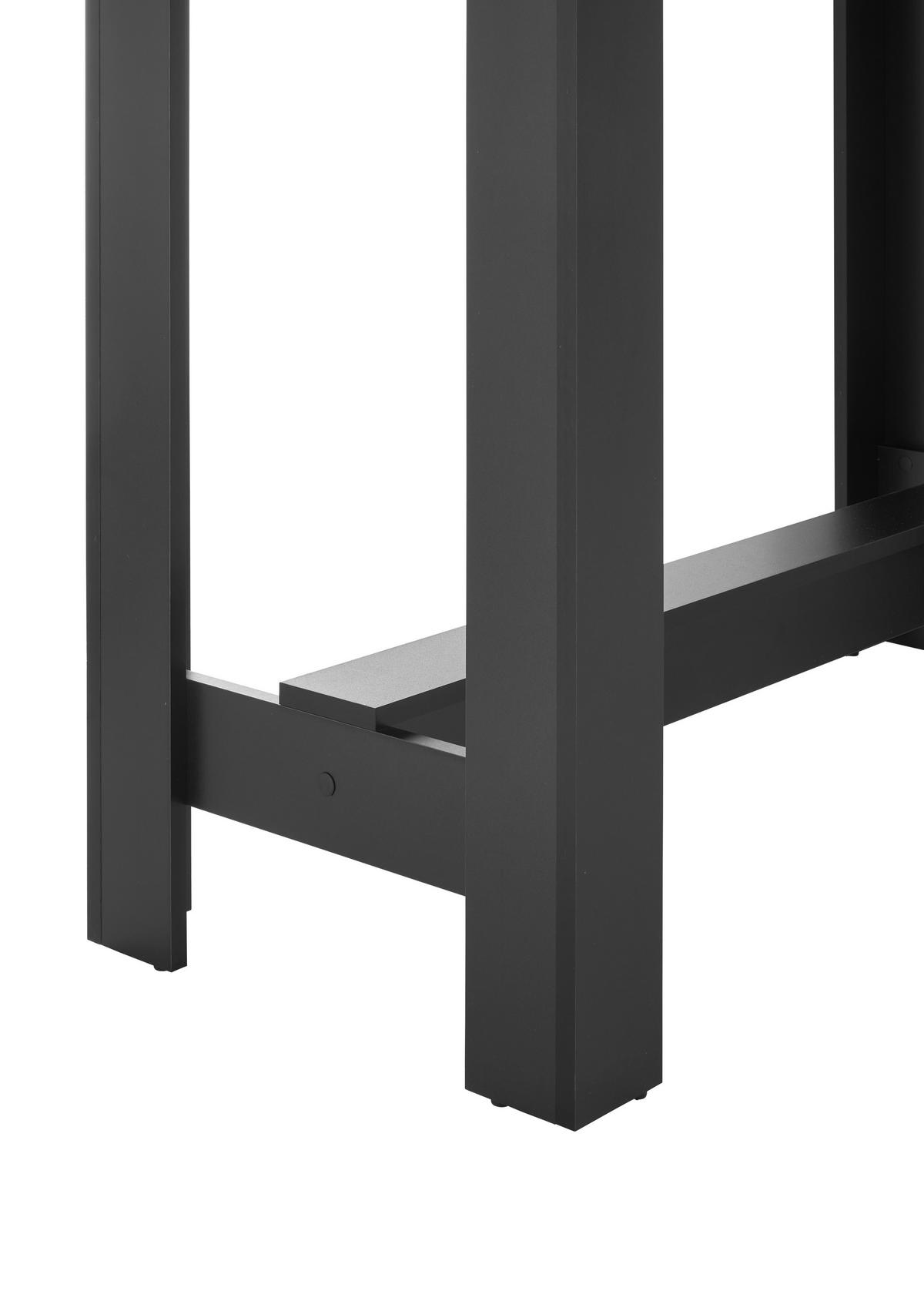 Bartisch Modesto - Schwarz/Eiche Artisan, MODERN, Holzwerkstoff (115/50/103cm) - MID.YOU