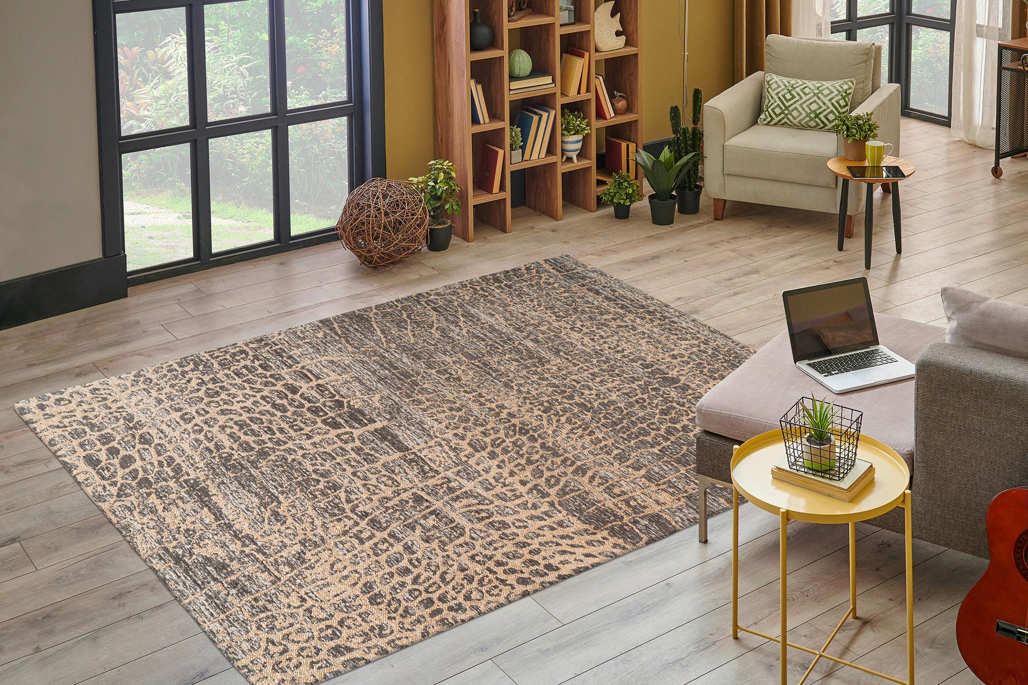 Flachwebeteppich Davio 300 - Beige, KONVENTIONELL, Textil (160/230cm)