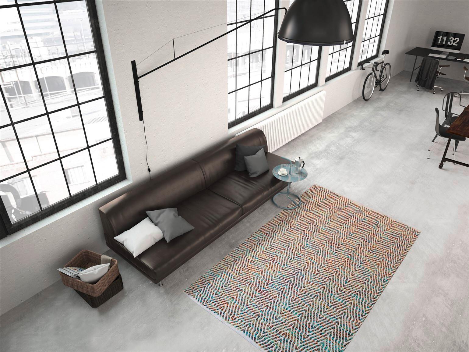 Flachwebteppich Aperitif Multicolor, 80x150 cm - Multicolor, LIFESTYLE, Textil (80/150cm)