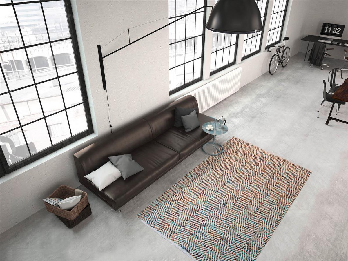 Flachwebteppich Aperitif Multicolor, 80x150 cm - Multicolor, LIFESTYLE, Textil (80/150cm)