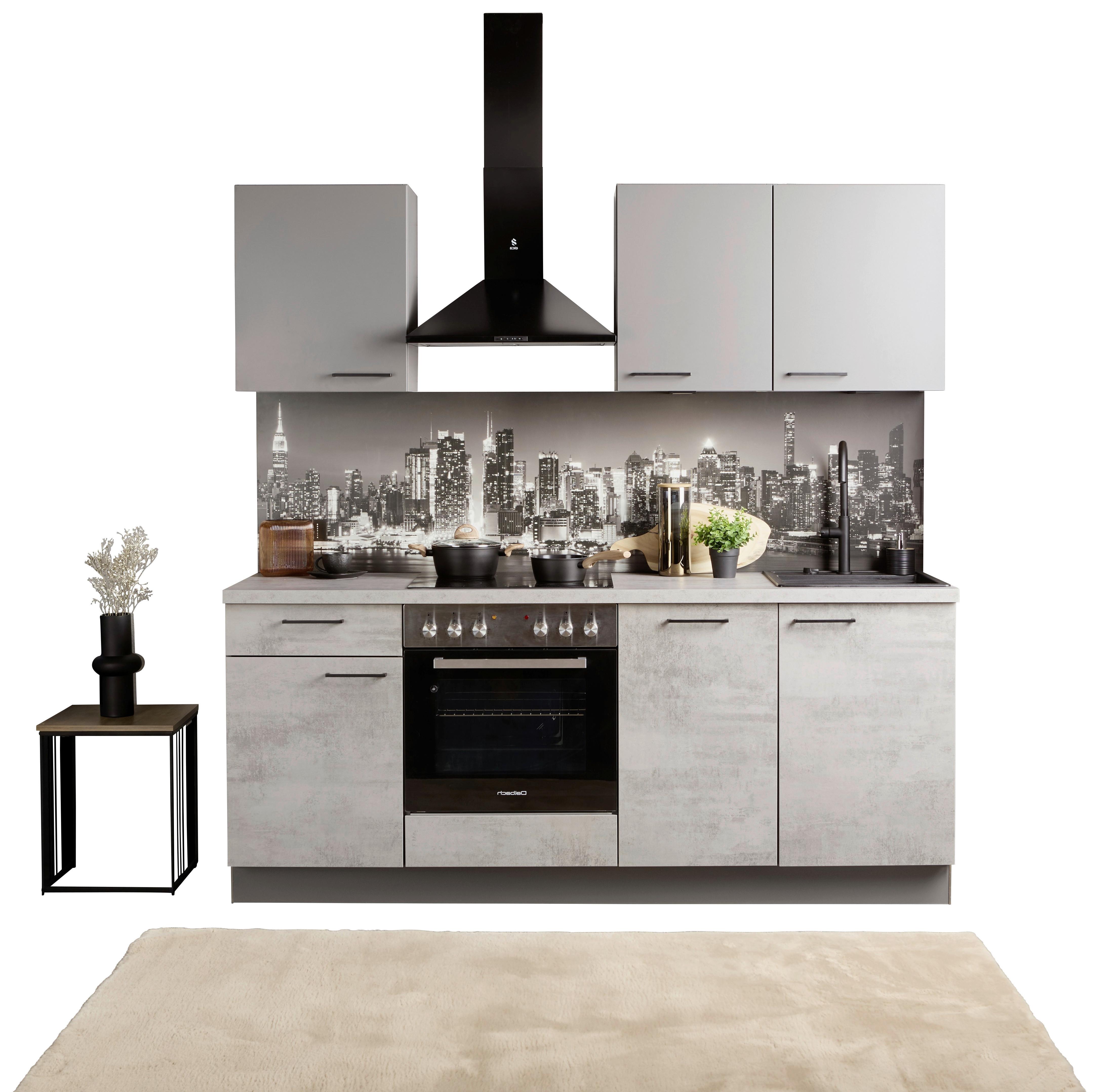 KÜCHENBLOCK BASE / WIN - Design, Holzwerkstoff (205cm) - Express-Kuechen