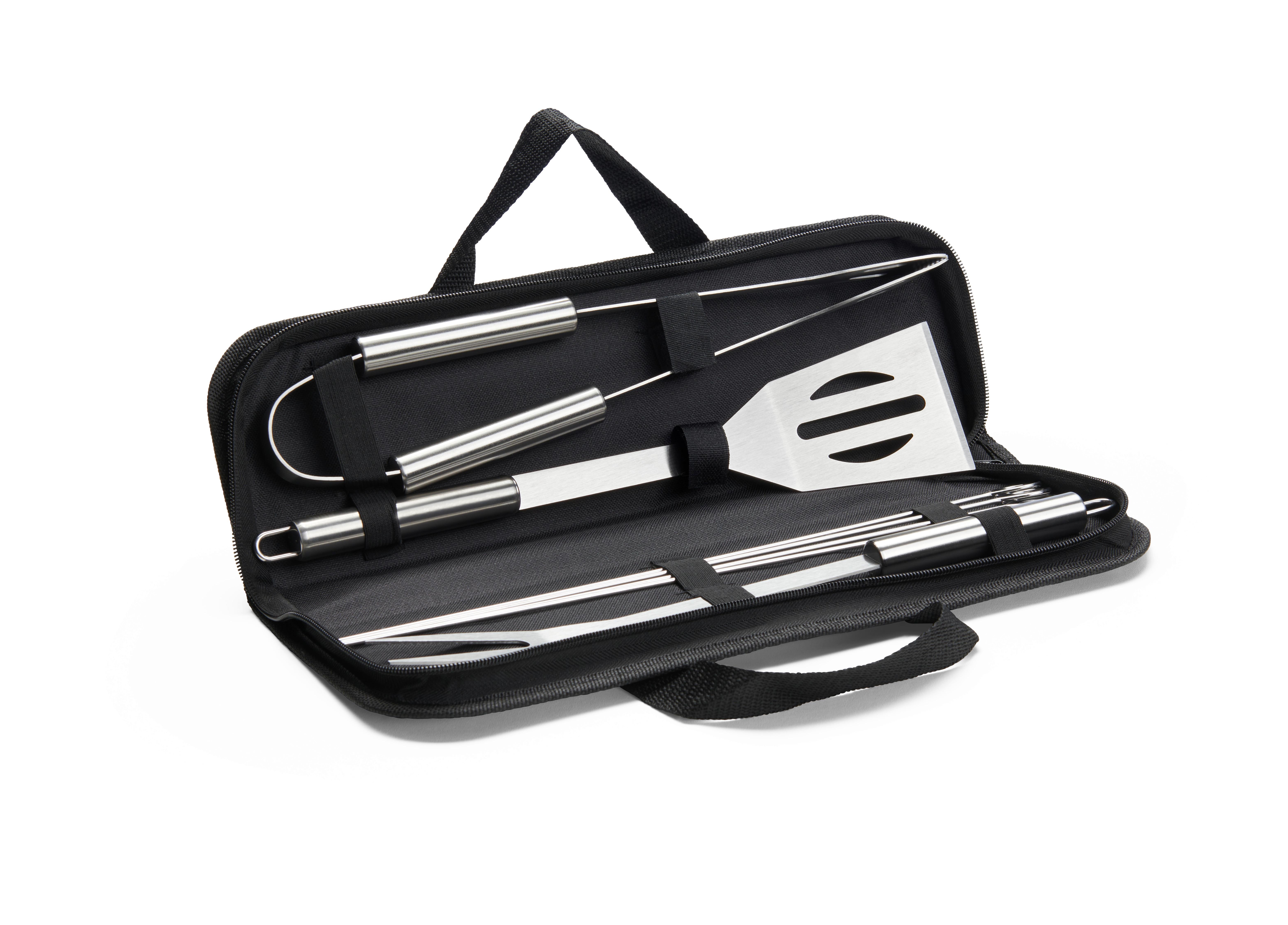 grilovací náradie BBQ - čierna/strieborná, Modern, kov (40cm) - Modern Living