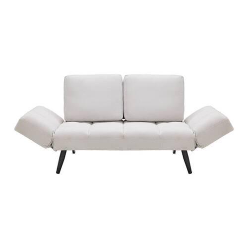 Pohovka AURELIA přírodní - černá/přírodní barvy, Moderní, kov/dřevo (191/73/78cm) - Bessagi Home