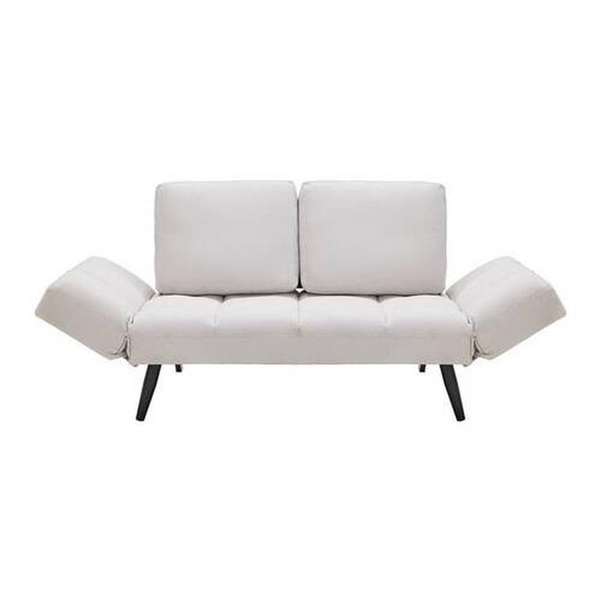 Pohovka AURELIA přírodní - černá/přírodní barvy, Moderní, kov/dřevo (191/73/78cm) - Bessagi Home