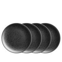 Desserttellerset Essential Steinzeug, Schwarz, 6-Teilig - Schwarz, Basics, Keramik (22/2,3cm) - Mäser