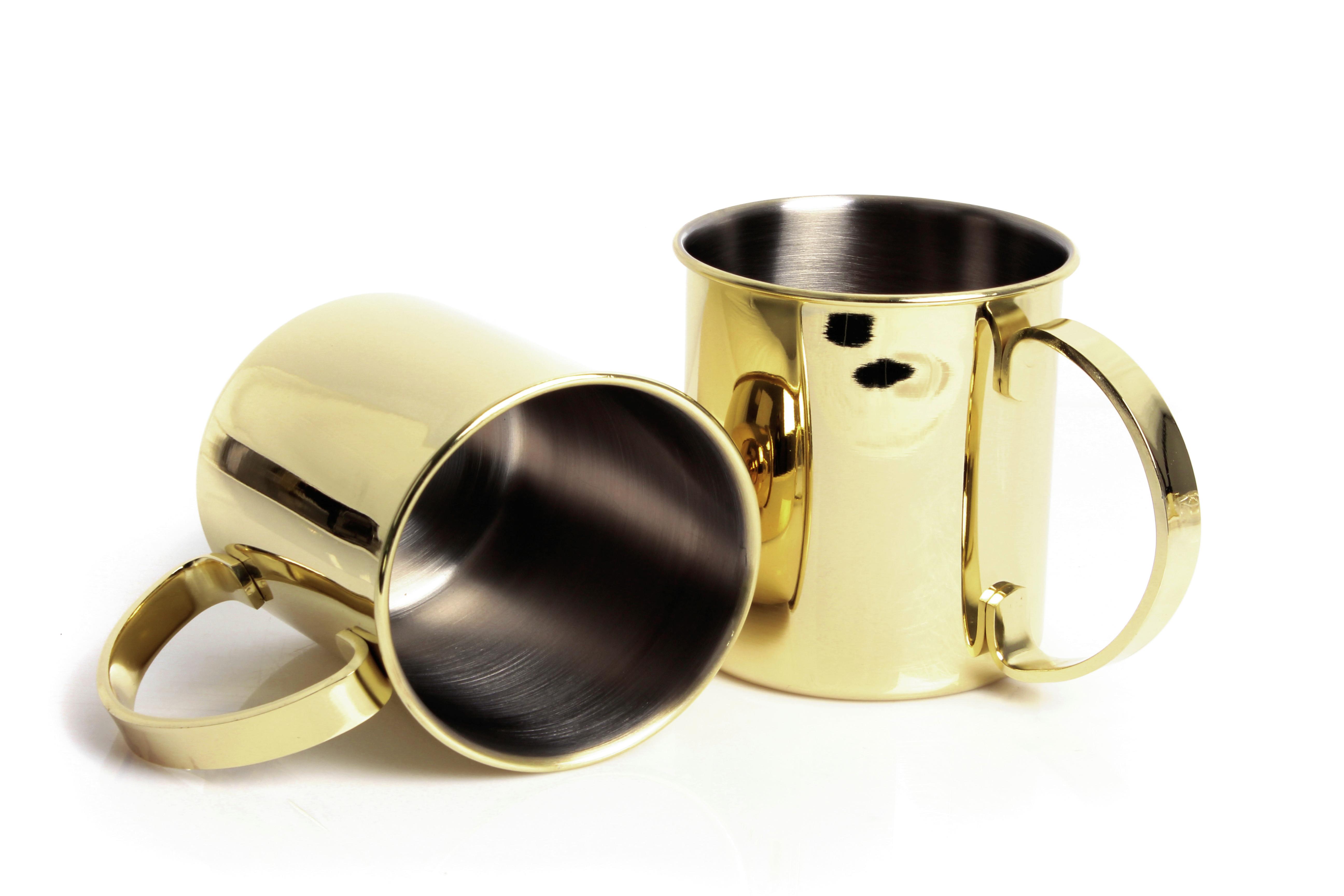 Becherset Ew-mm-1003g - Goldfarben, Basics, Metall (16.2/11.4/11.3cm) - Echtwerk