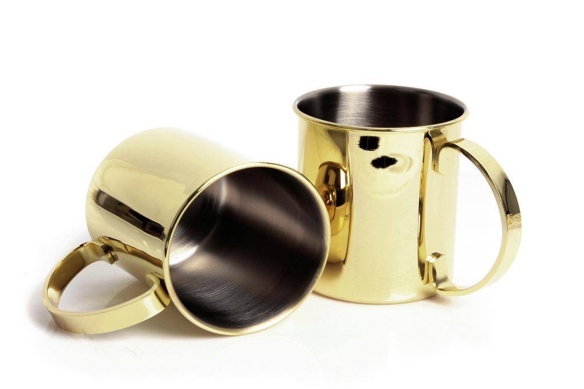 Becherset Ew-mm-1003g - Goldfarben, Basics, Metall (16.2/11.4/11.3cm) - Echtwerk