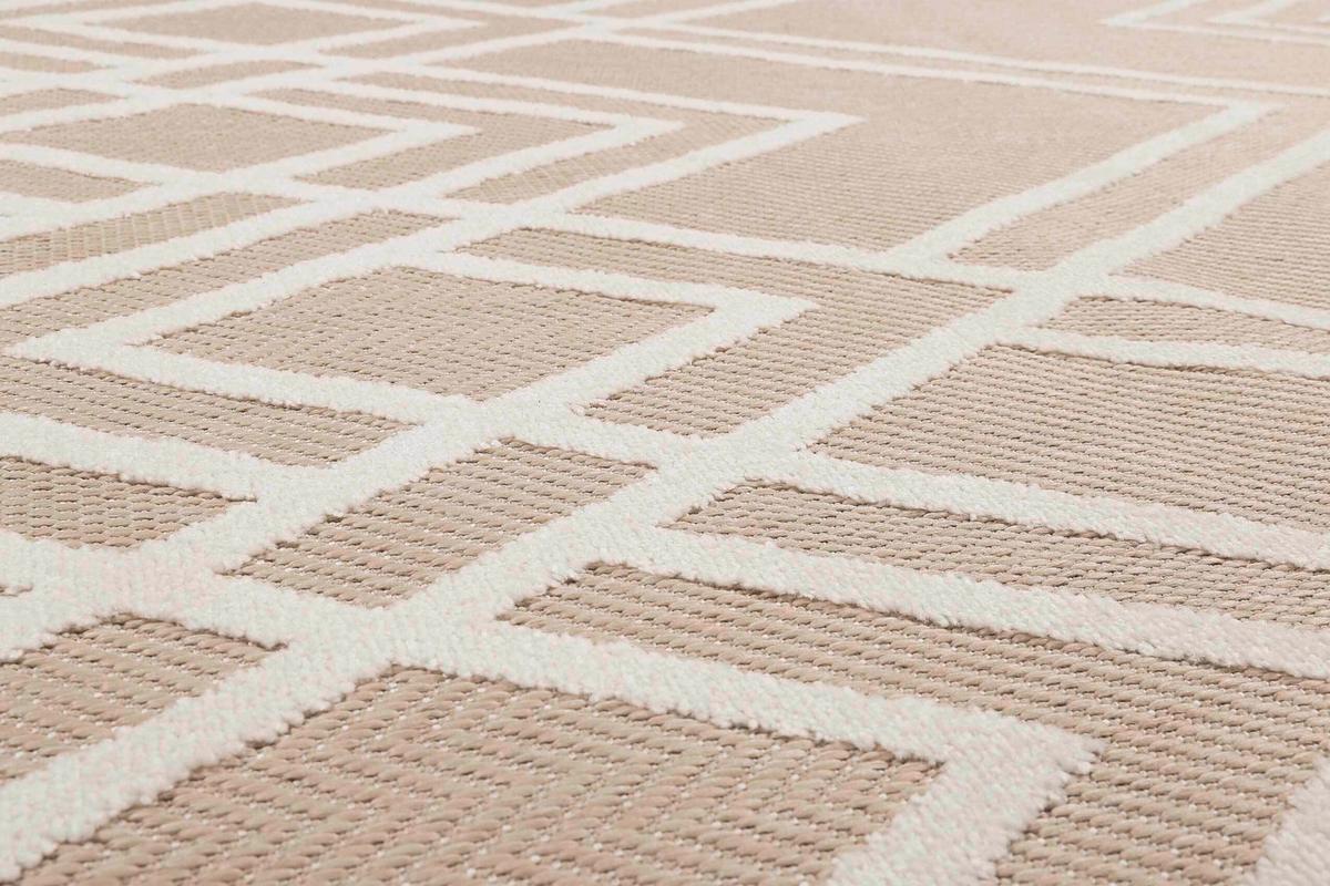 Outdoorteppich Creme/Weiß, BxL: ca. 160x225cm - Creme/Weiß, Design, Textil (160/225cm) - Esprit