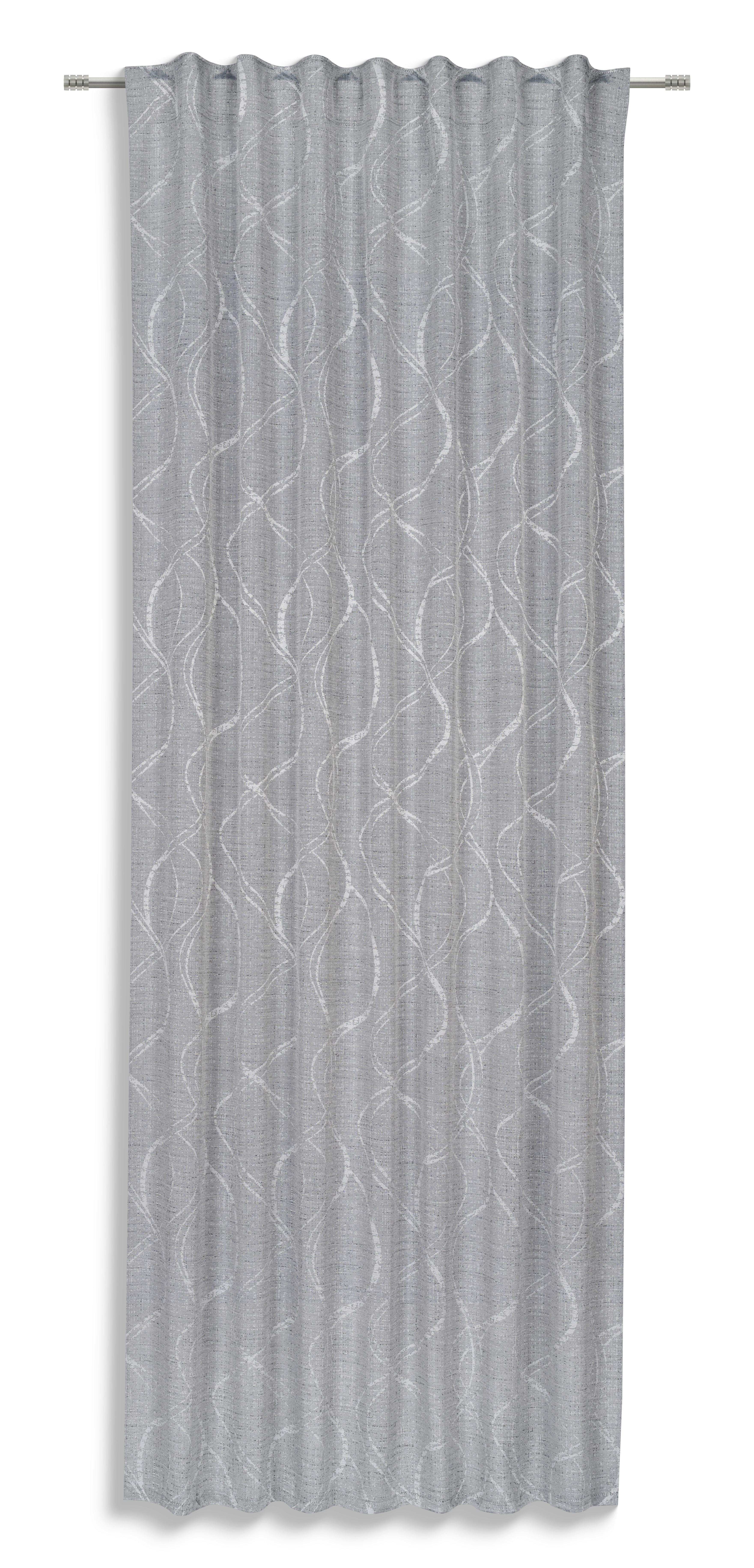 Fertigvorhang Diana - Silberfarben, MODERN, Textil (140/245cm) - Luca Bessoni