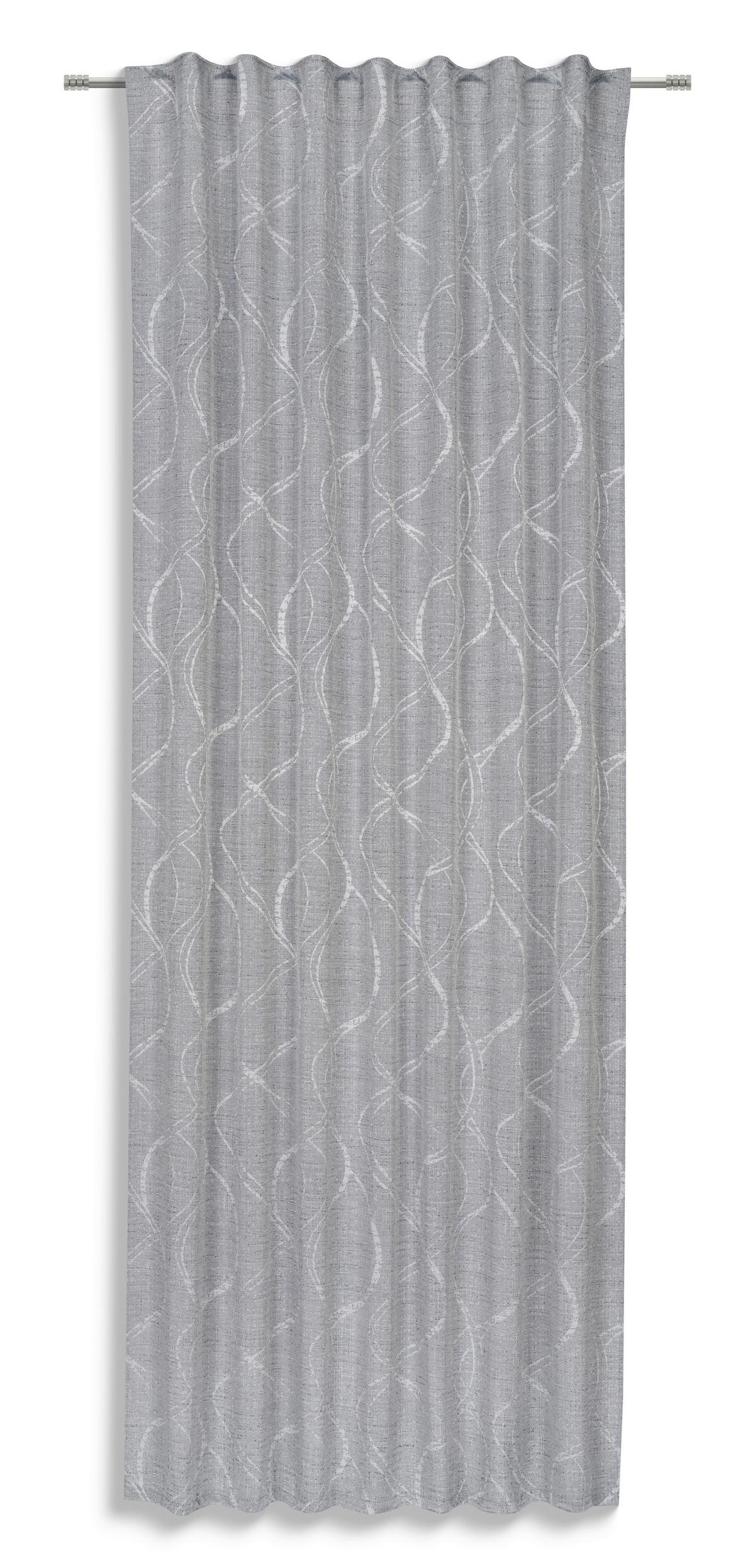 Fertigvorhang Diana - Silberfarben, MODERN, Textil (140/245cm) - Luca Bessoni