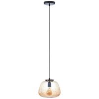Hängeleuchte 80107/86 Kaizen - Bernsteinfarben, Design, Glas/Metall (25/176cm) - Brilliant
