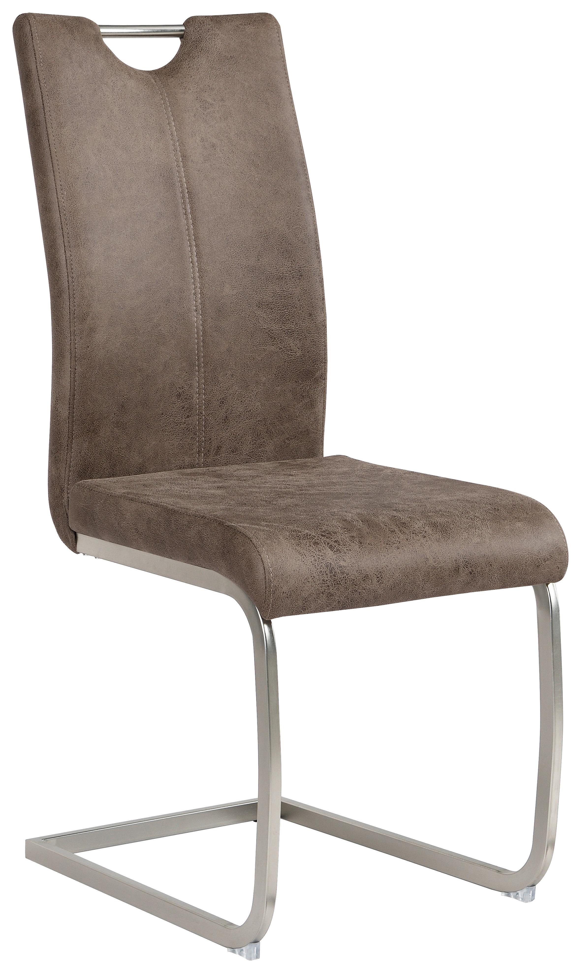Houpací Židle Aurora - šedá/barvy niklu, Konvenční, kov/textil (43/100/59cm)
