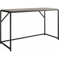 Schreibtisch Quincy Eiche Grau B: 75 cm - Eiche grau/Schwarz, Design, Holzwerkstoff/Metall (125/75/52cm) - MID.YOU