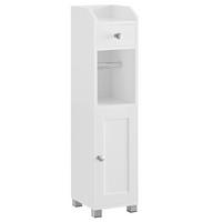 Midischrank Bathroom Cabinet - Weiß/Grau, MODERN, Holzwerkstoff (18/76,4/20cm) - MID.YOU