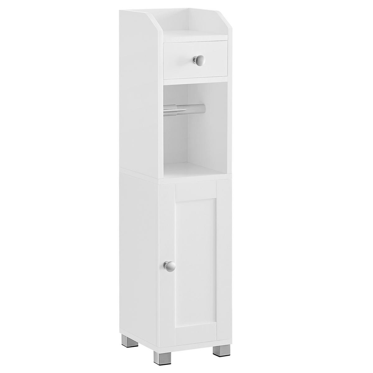 Midischrank Bathroom Cabinet - Weiß/Grau, MODERN, Holzwerkstoff (18/76,4/20cm) - MID.YOU