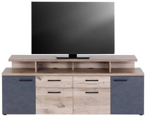 Phonotisch Comton cmnt241-M768 - Eichefarben/Dunkelgrau, MODERN, Holzwerkstoff/Kunststoff (169,3/67/41,4cm)