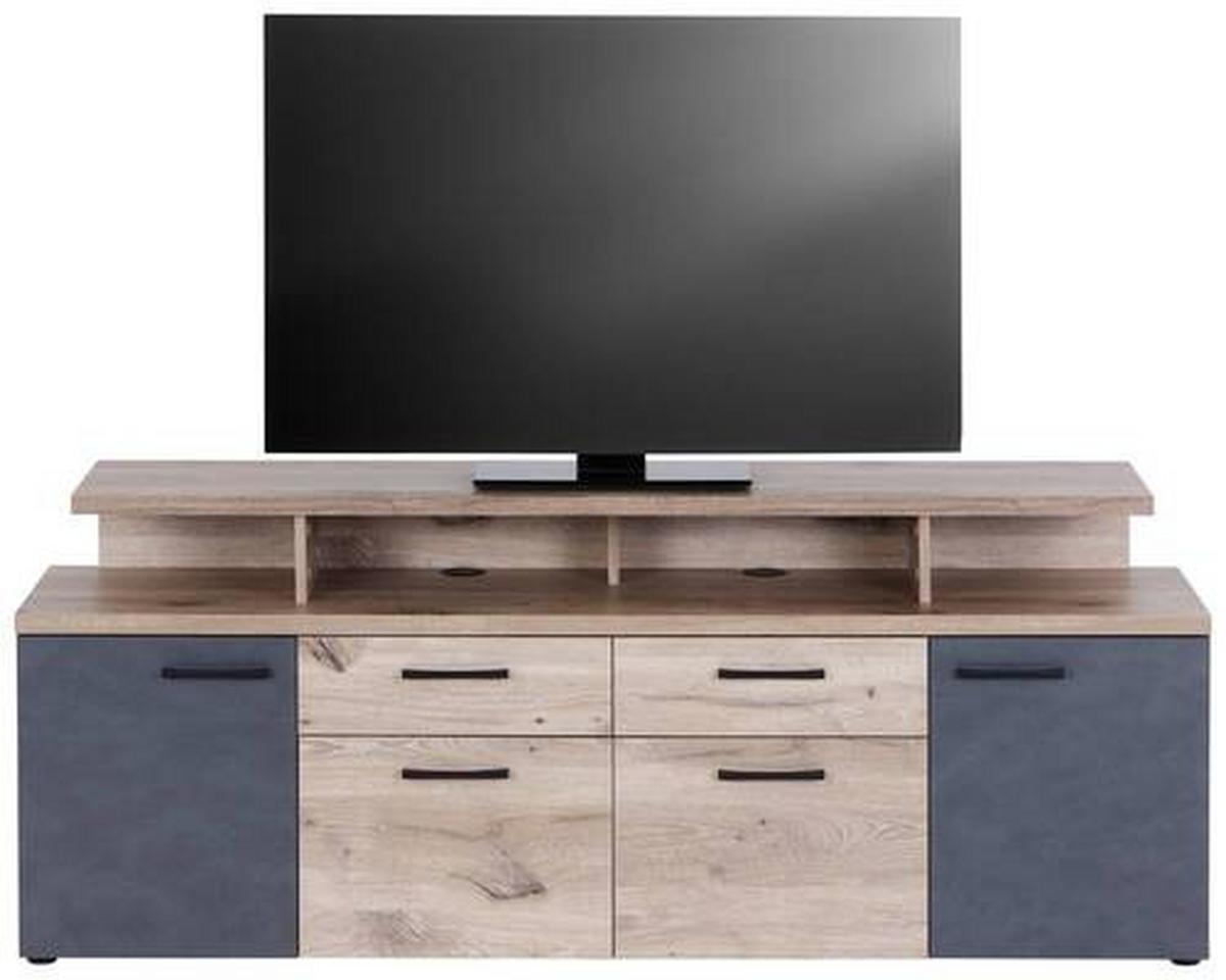 Phonotisch Comton cmnt241-M768 - Eichefarben/Dunkelgrau, MODERN, Holzwerkstoff/Kunststoff (169,3/67/41,4cm)