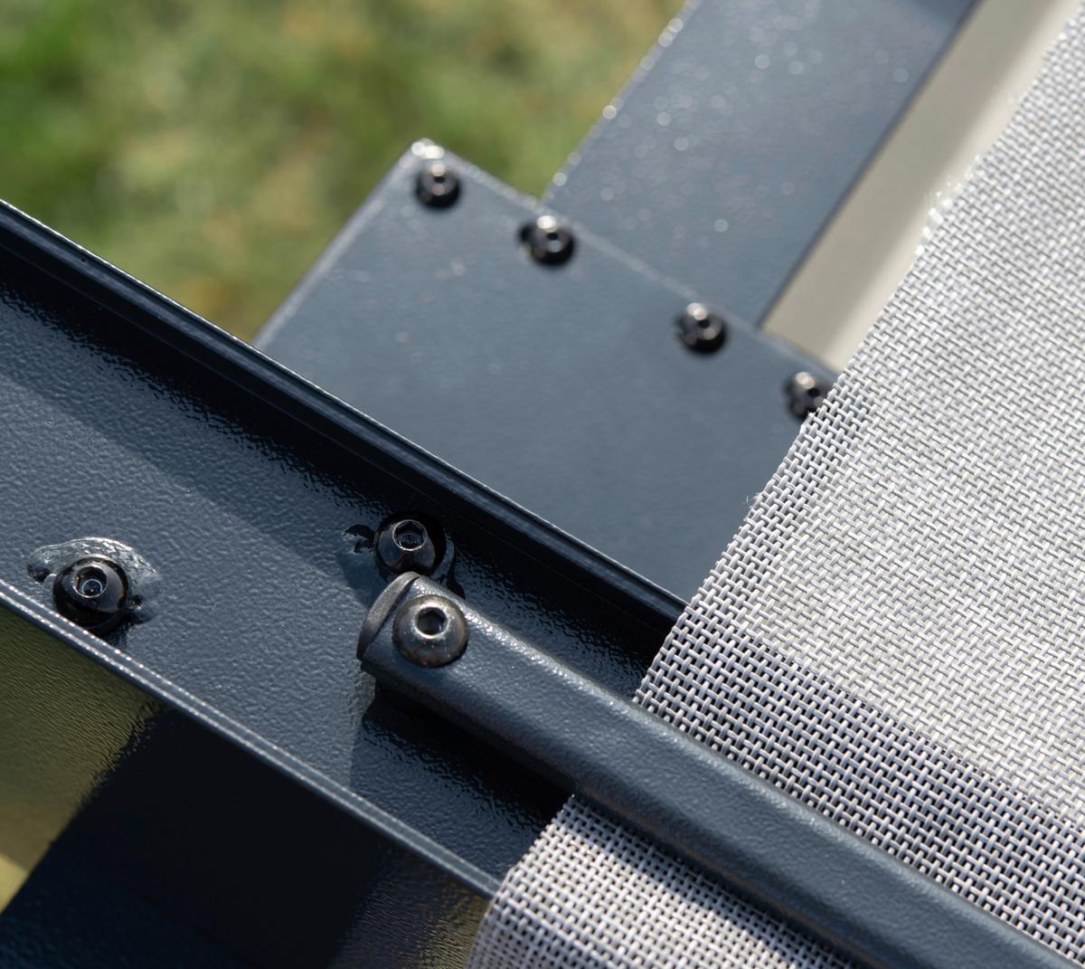 Pavillon Pavillon - Anthrazit/Weiß, KONVENTIONELL, Textil/Metall (295/253/495cm)