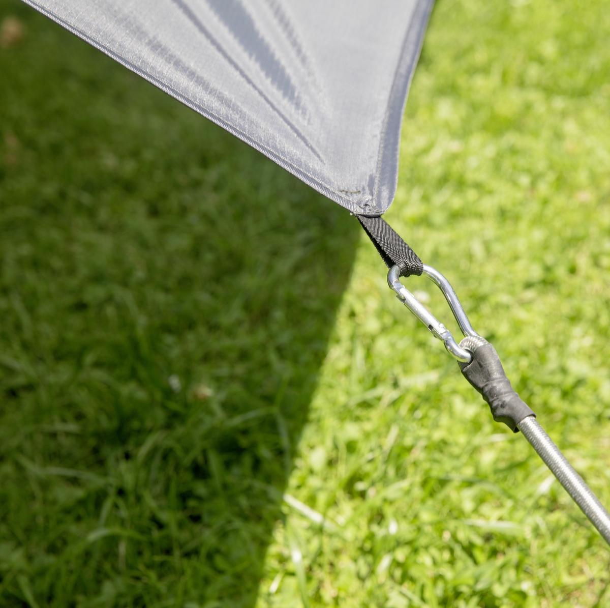 Schutzplane mit Schlaufen 4x5m Premium Ripstop Anthrazit - Anthrazit, Basics (400/500cm)