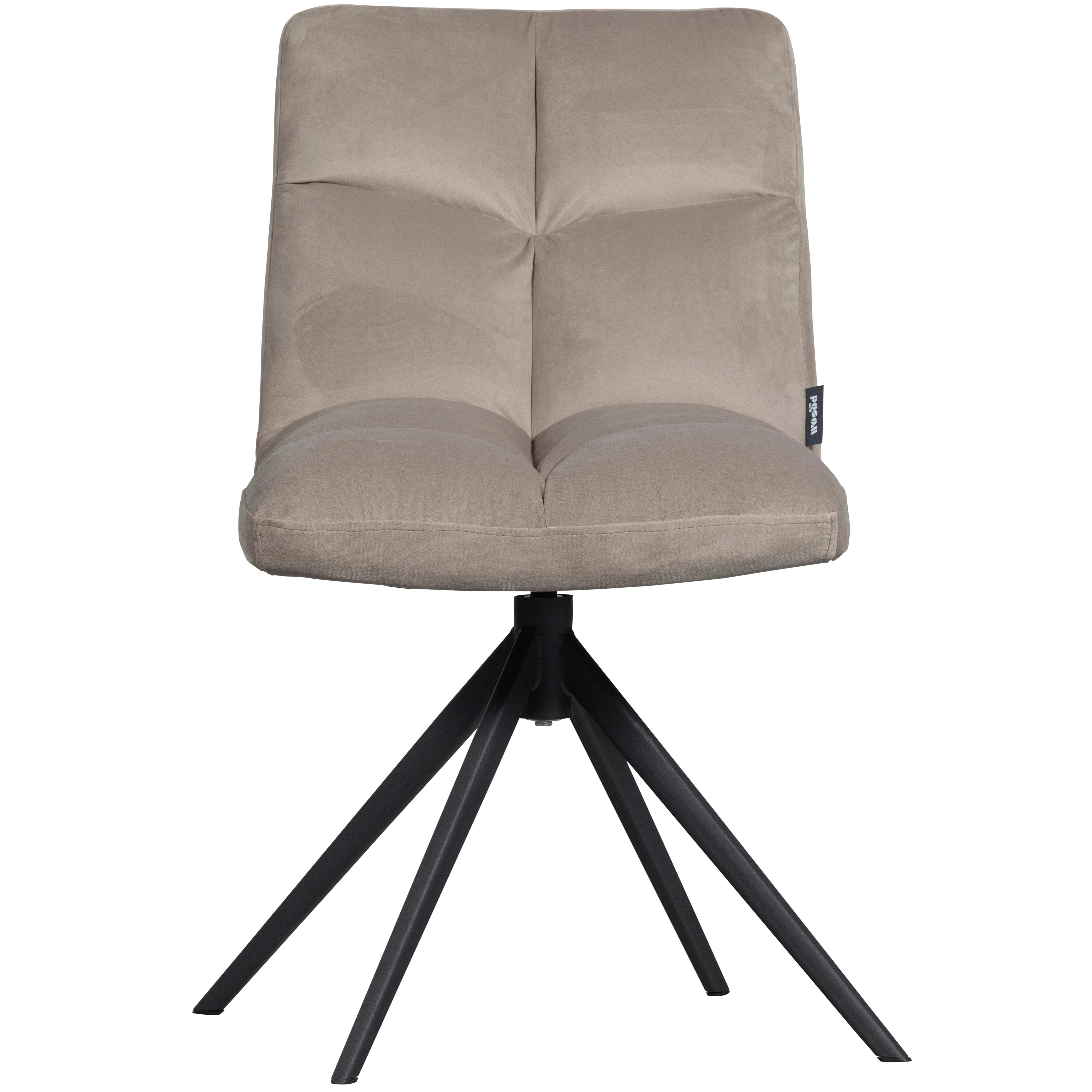 Stuhl Vinny Sandfarben B: 48 Cm - Sandfarben/Schwarz, Design, Textil/Metall (48/80/45cm) - Livetastic