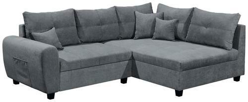 Ecksofa Mit Schlaffunktion + Kissen Lea, Polyester-Nylon