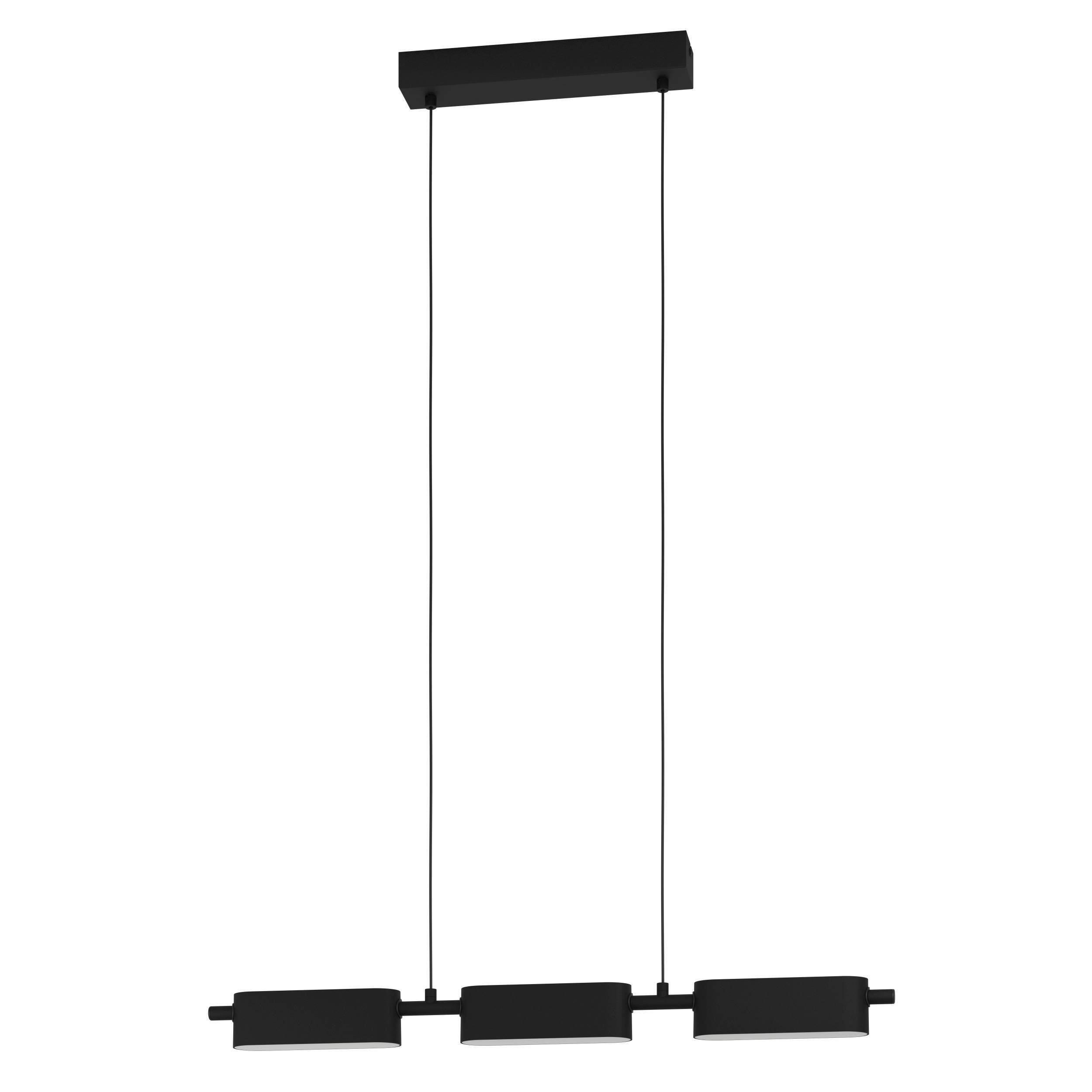 Hängeleuchte 99821* Rovira - Schwarz/Weiß, Design, Kunststoff/Metall (77/5/110cm) - Eglo