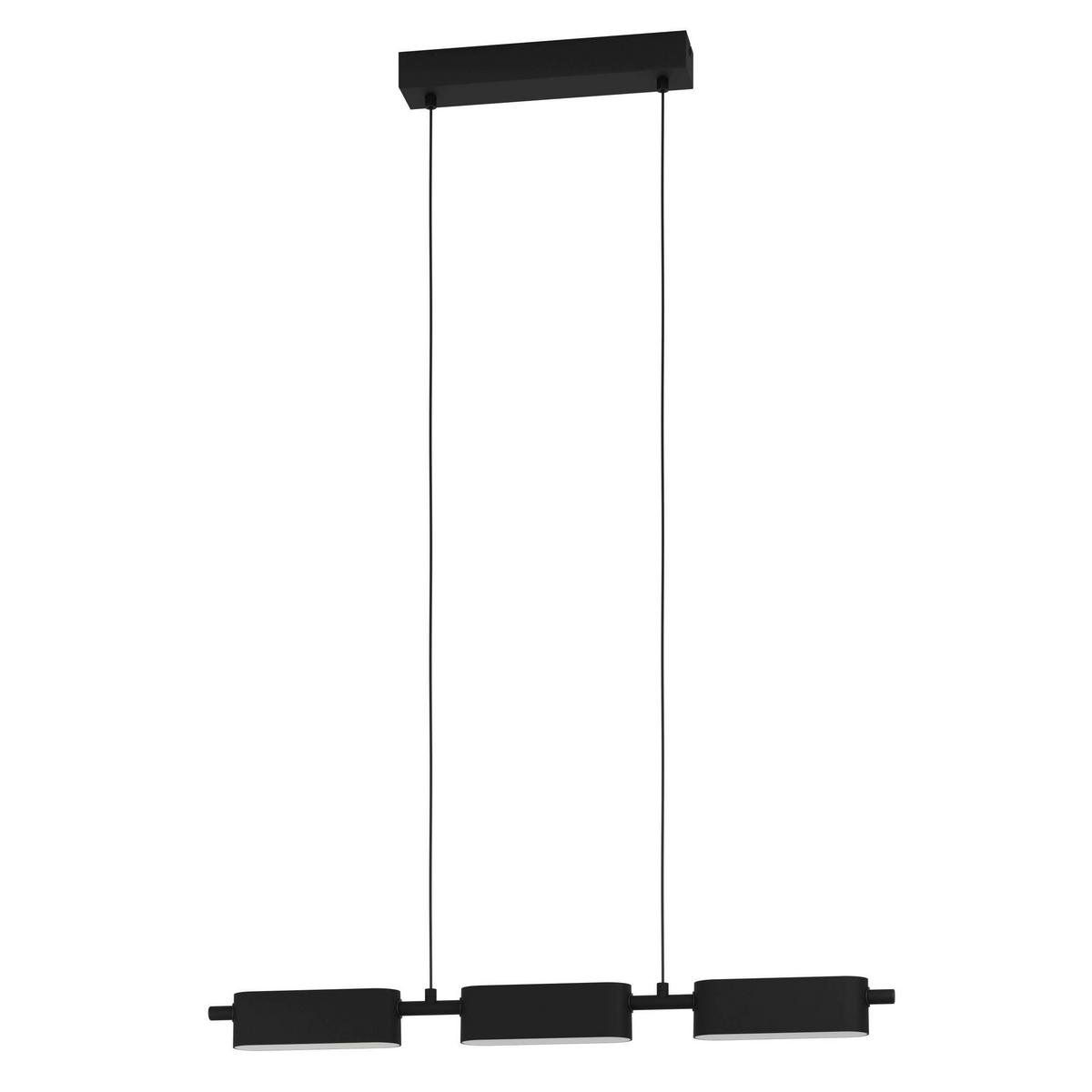 Hängeleuchte 99821* Rovira - Schwarz/Weiß, Design, Kunststoff/Metall (77/5/110cm) - Eglo