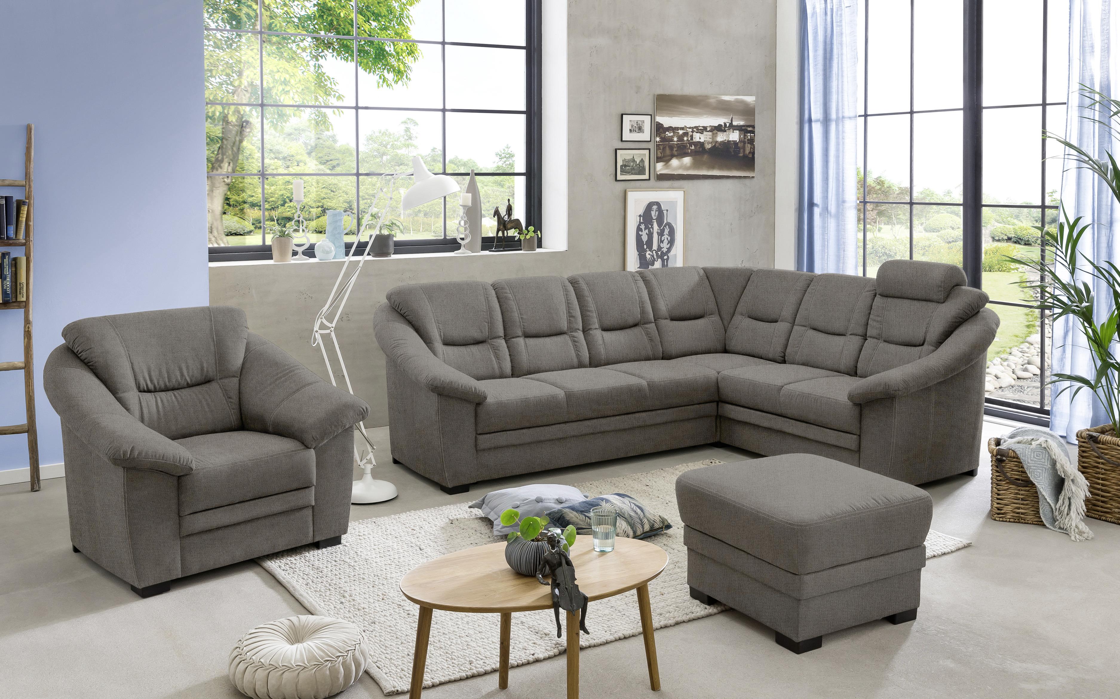 Fotel Mandela - szürke, Modern, textil (108/95-107/91cm)