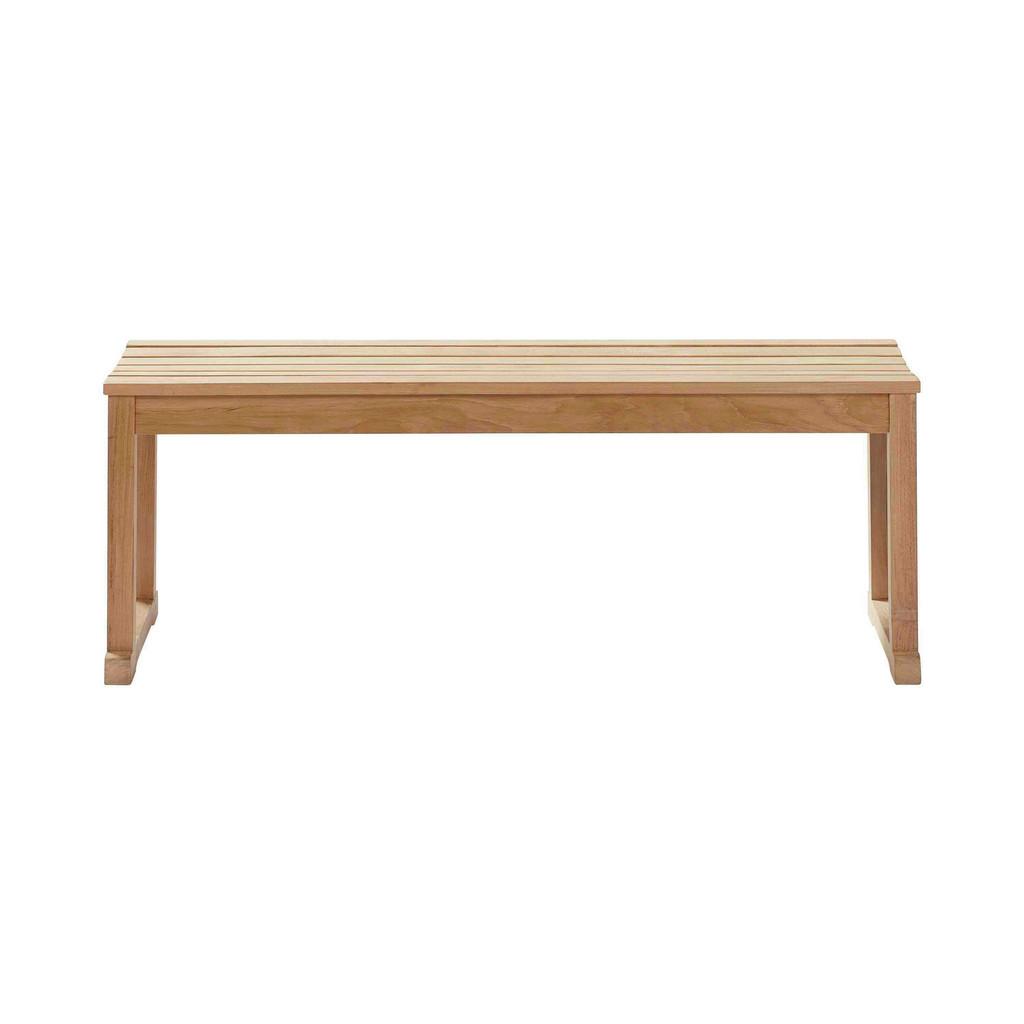 Sitzbank Echtholz Teakfarben Vega BHT: 120x43x40 cm