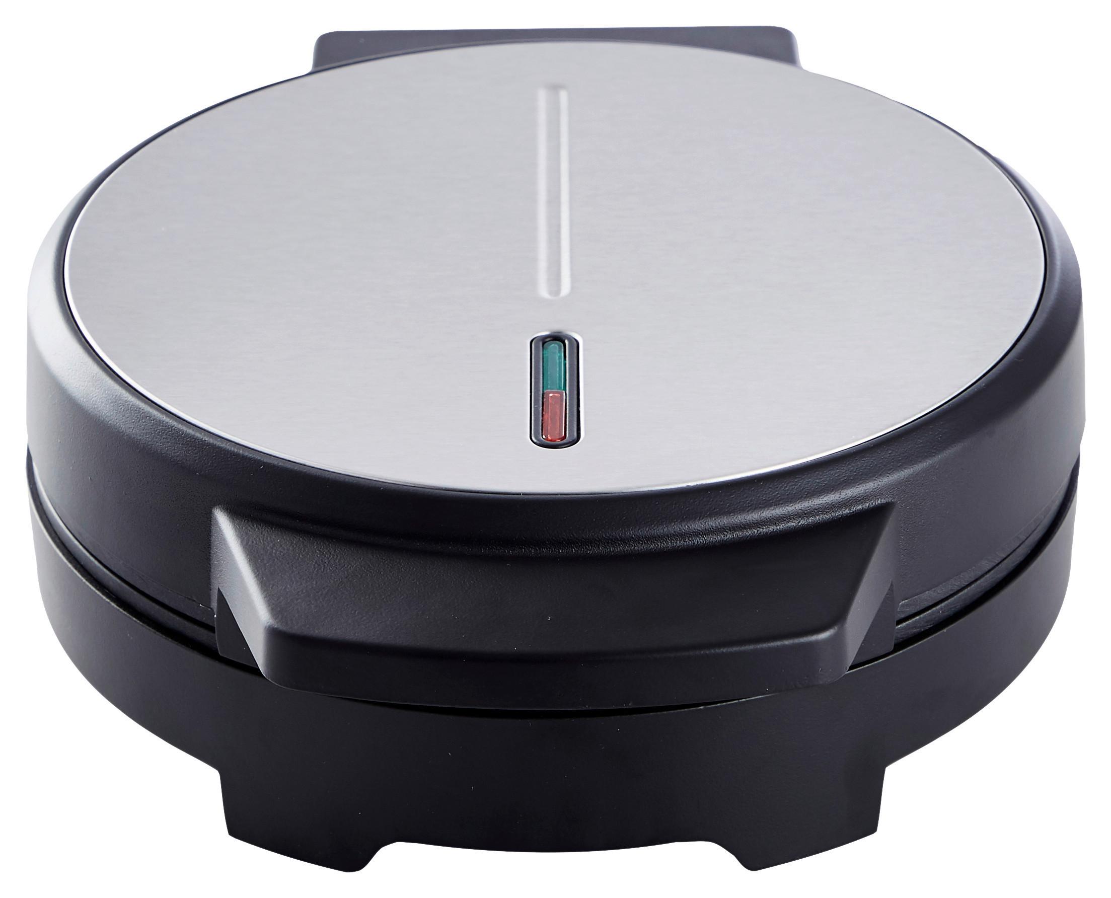 Waffeleisen 1000 W mit Antihaftbeschichtung - Schwarz, KONVENTIONELL, Metall (25,2/8/20,2cm) - Atrigo