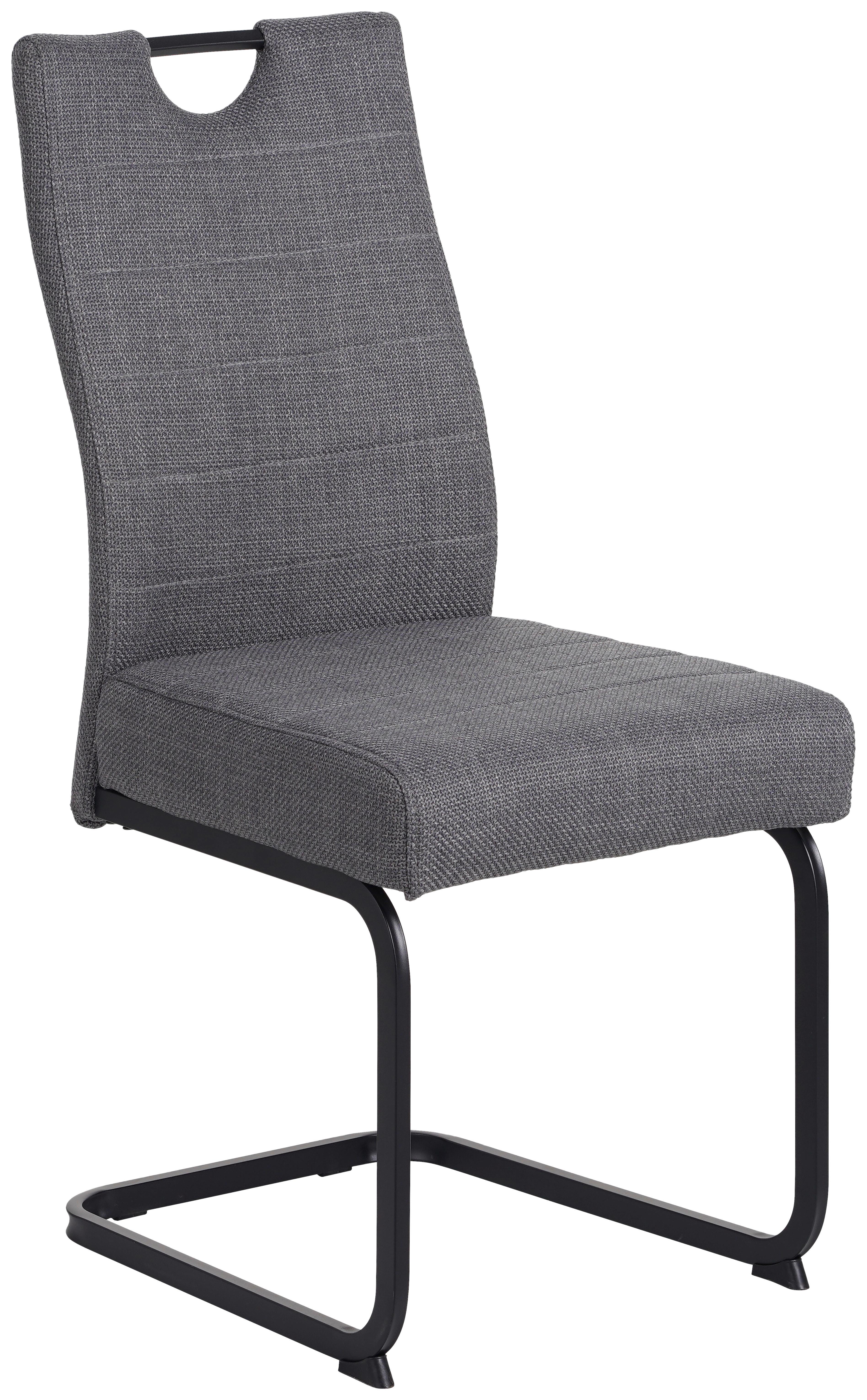 Szánkótalpas Szék Finni Giga-S - fekete/szürke, Konventionell, textil/fém (44/98/60cm)