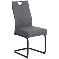 Szánkótalpas Szék Finni Giga-S - fekete/szürke, Konventionell, textil/fém (44/98/60cm)