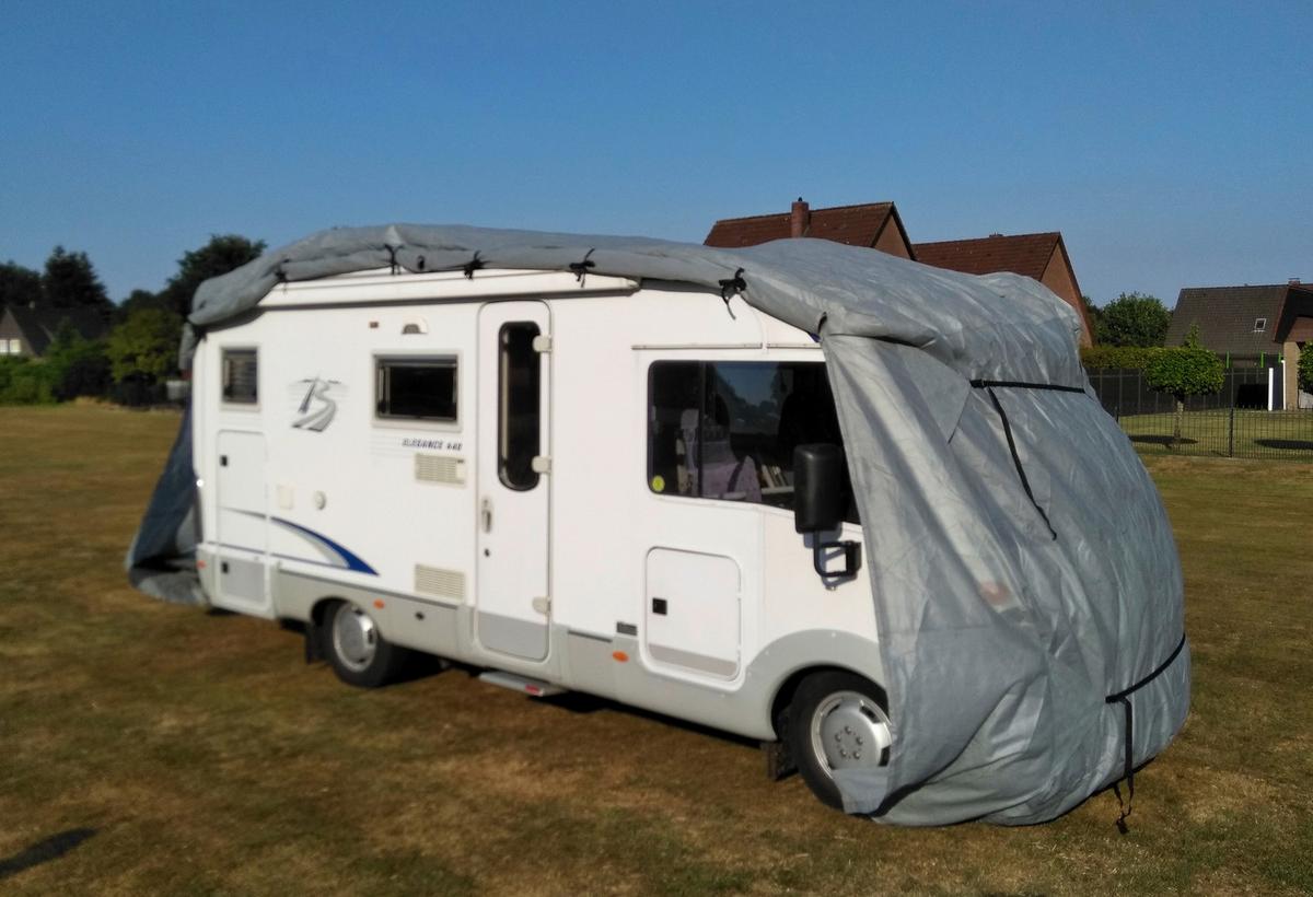 Schutzplane Abdeckplane für Wohnmobil Gr. M Grau - Grau, Basics, Kunststoff (235/275/730cm)