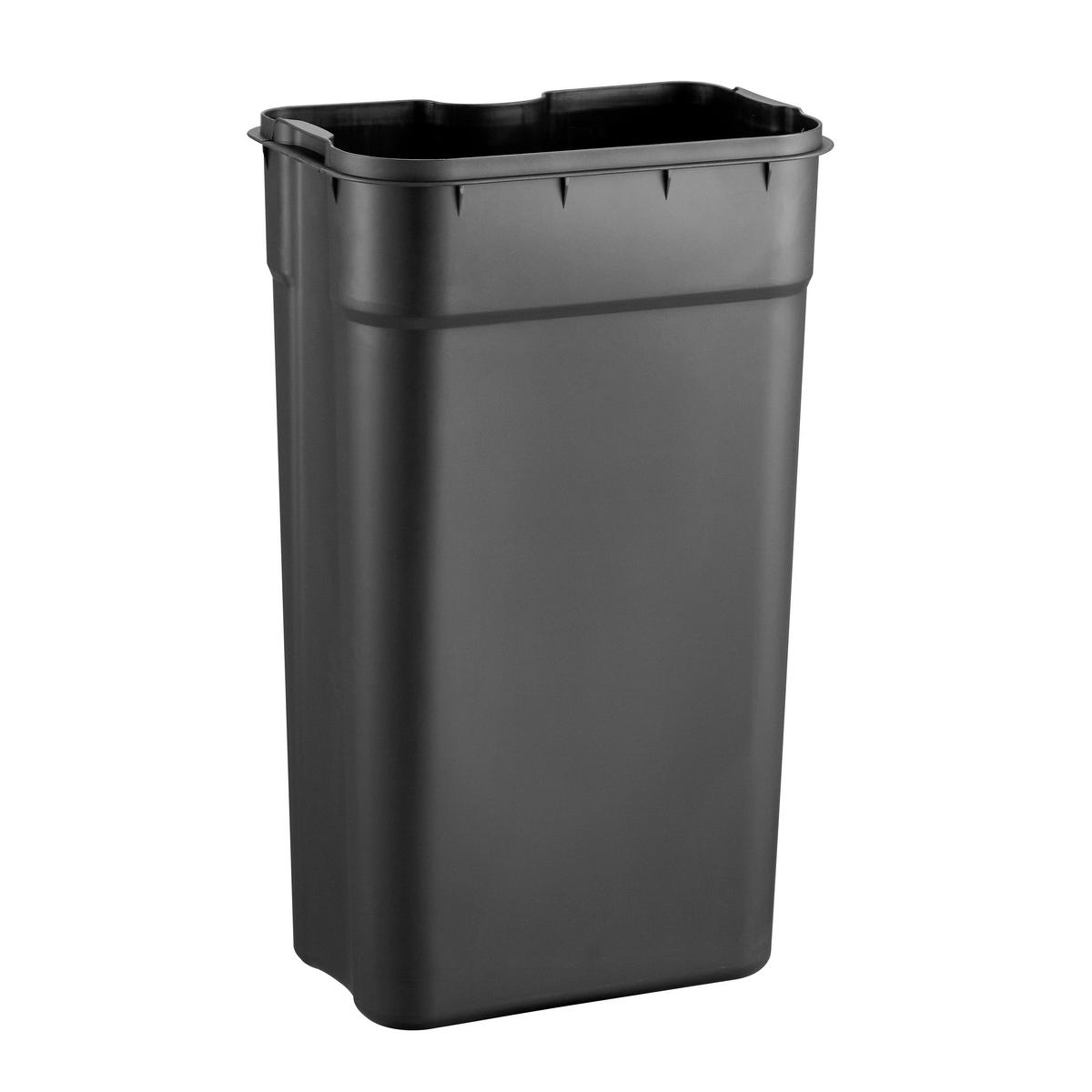 ABFALLEIMER Clean Beige B: 29cm - Beige/Schwarz, MODERN, Kunststoff/Metall (29/62/35cm) - MID.YOU