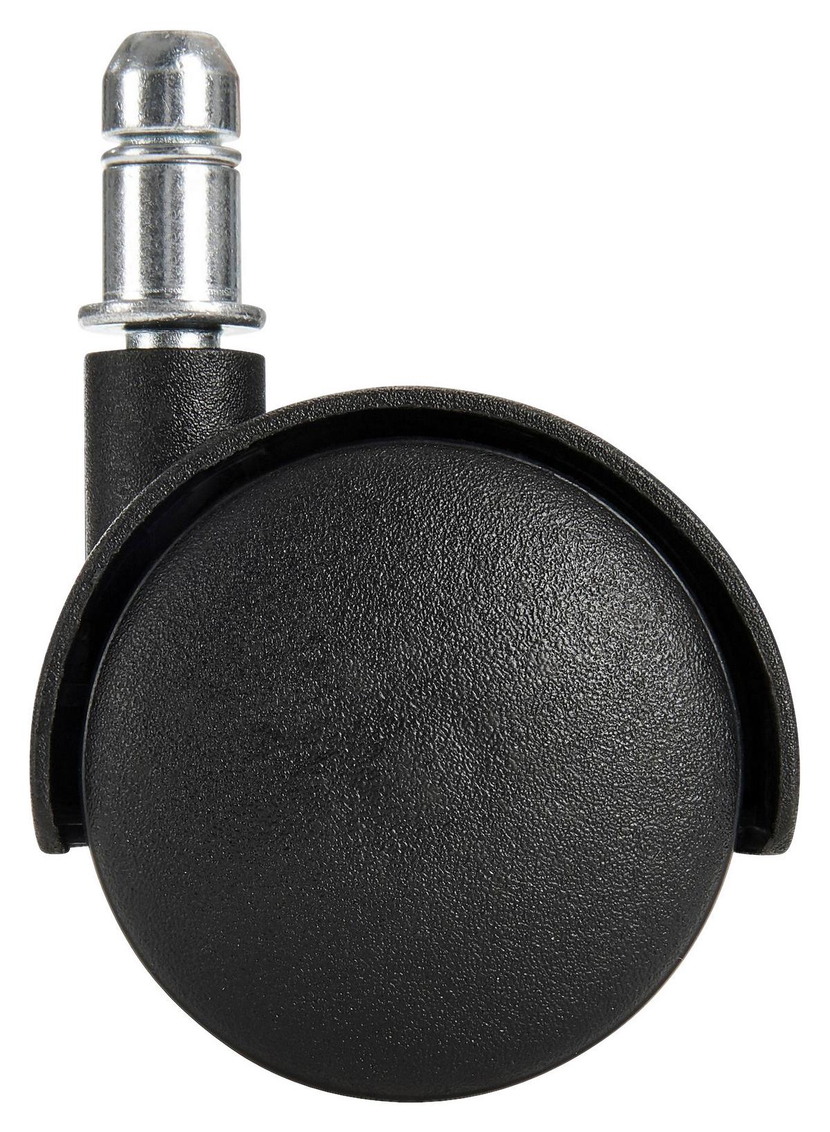 Bürostuhlrollen Ø 5 Cm Schwarz 5er-Set - Schwarz, Basics, Kunststoff (5cm) - MID.YOU
