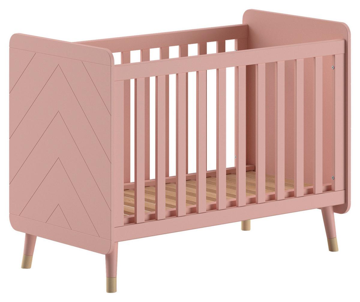 Gitterbett Billy - Rosa, MODERN, Holzwerkstoff (60/120cm) - MID.YOU