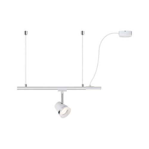 Schienensystem Urail Einspeisung 95417, Weiß - Weiß, Basics, Kunststoff/Metall (70cm) - Paulmann