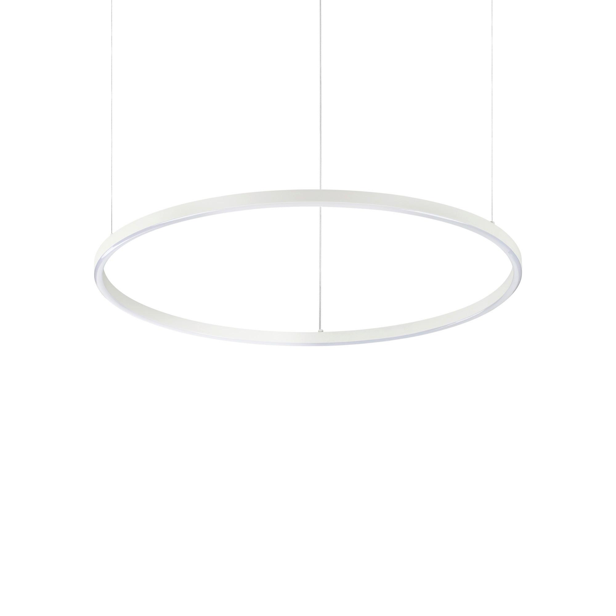 LED-Hängeleuchte Oracle Slim Weiß D: 70 cm - Weiß, Design, Kunststoff/Metall (70/27,5/202,5cm) - Ideal Lux