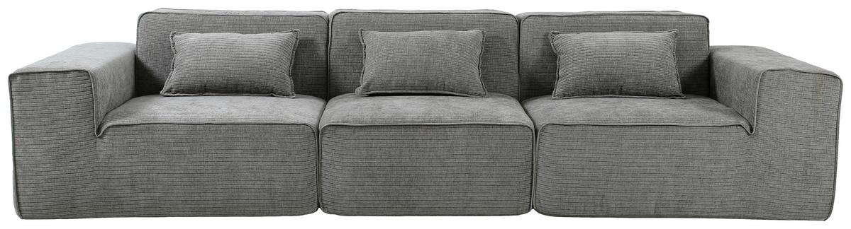 3-Sitzer-Sofa Aventis Grau B: 300 cm - Beige/Grau, Design, Textil (300/70/100cm) - P & B