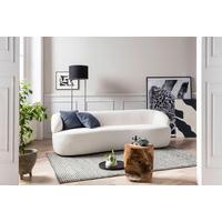 3-sitzer-sofa Weiß B: 220 Cm - Schwarz/Weiß, MODERN, Textil (220/70/93cm) - Livetastic
