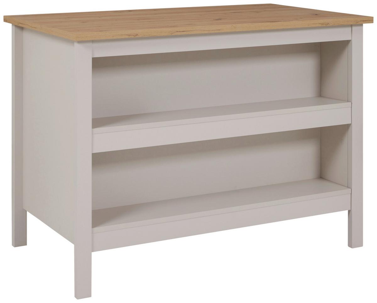 Kücheninsel Sardegna - Kaschmir/Eiche Artisan, ROMANTIK / LANDHAUS, Holzwerkstoff (124/91,5/75cm)