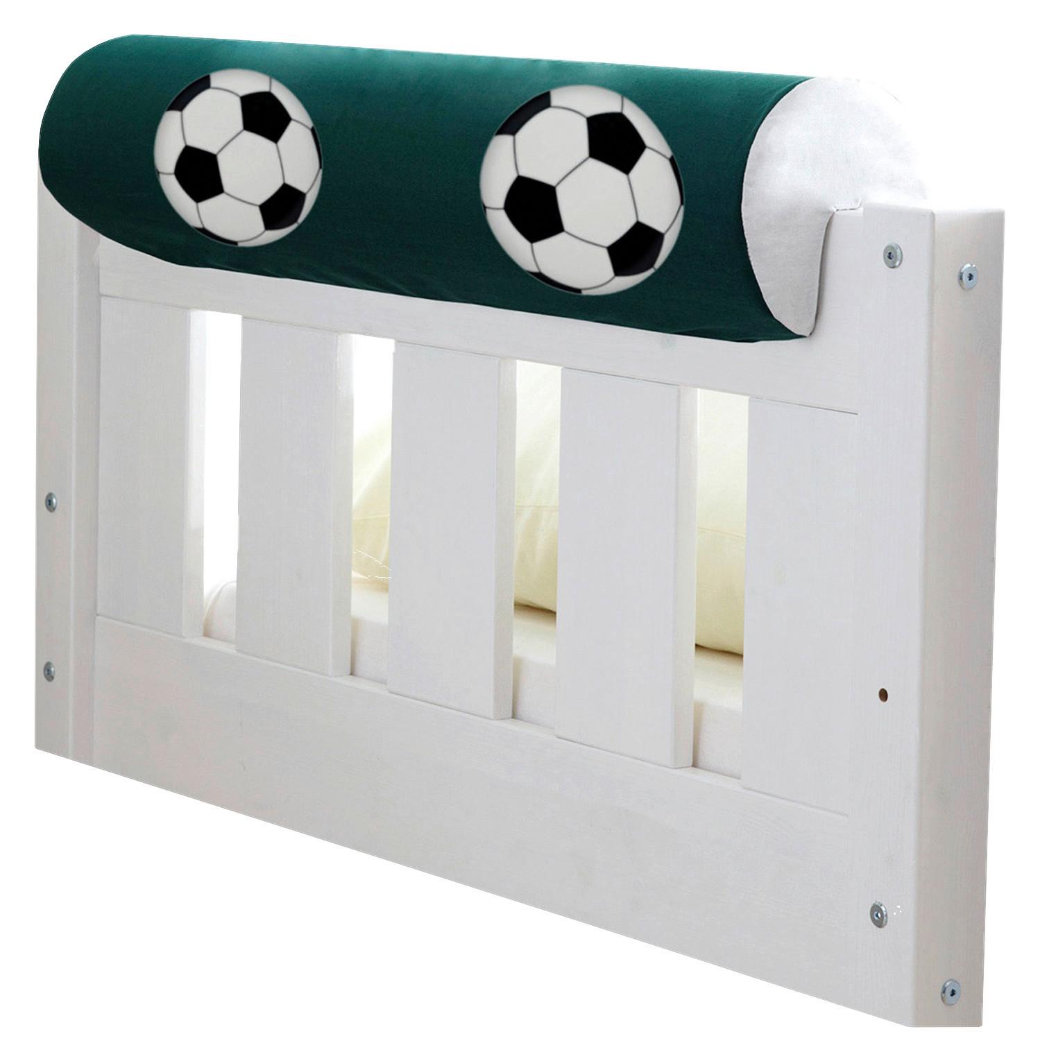 Kinder-Nackenkissen Dunkelgrün Fußballmotiv L: 79 cm