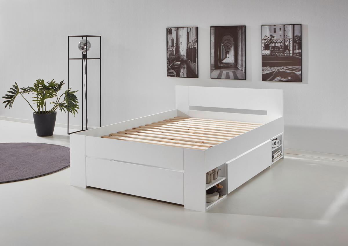 POSTEL S ÚLOŽNÝM PROSTOREM AZURRO 2-120 - bílá, Moderní, kompozitní dřevo (120/200cm)