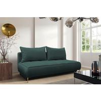 Schlafsofa Zoom Blau B: 200 cm - Blau/Goldfarben, Design, Textil (200/90/97cm) - MID.YOU