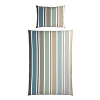 Bettwäsche Irene - Blau/Beige, MODERN, Textil - Luca Bessoni