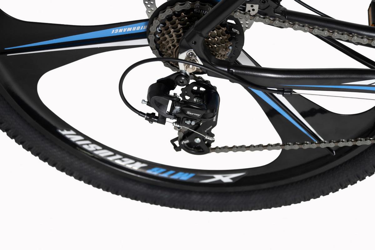 Mountainbike 29'' WYLD Xplicit schwarz/blau - Schwarz, Basics, Metall (25cm)