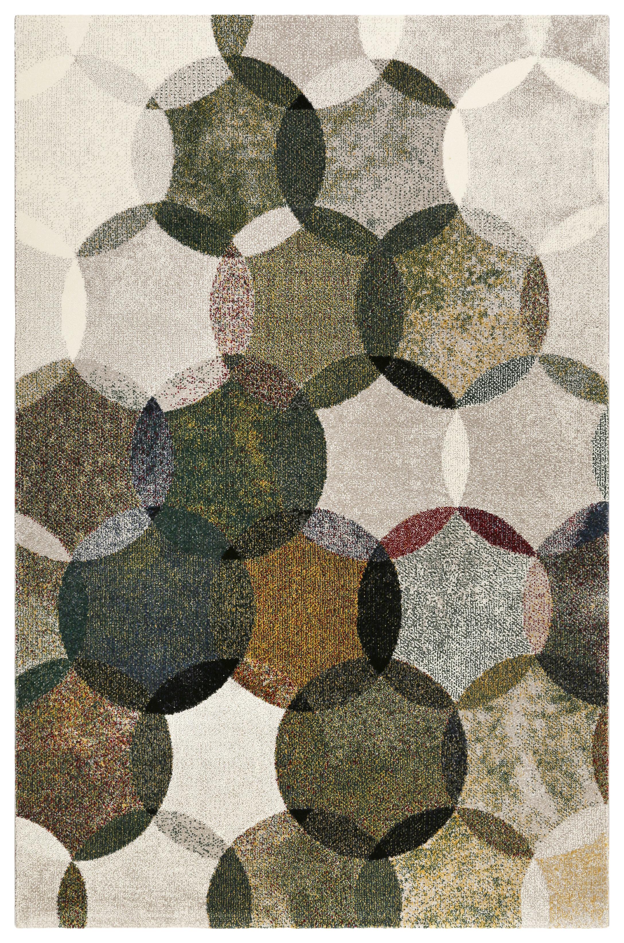 Webteppich Modernina Multicolor 80x150 Cm - Dunkelgrün/Multicolor, KONVENTIONELL, Textil (80/150cm) - Esprit